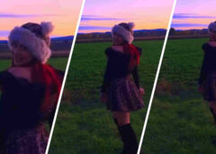 Watch Samy’s Autumn Dance in the Grass, Animal Print and All!